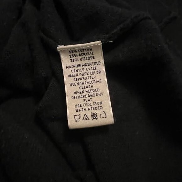 A. Moon Long Sleeve Black Sweater with Ruffles - Size M - Picture 5 of 5